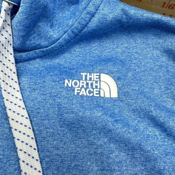 The North Face Hoodie Womens Large Blue Heather LFC Thumb Hole Running Full Zip - Picture 2 of 7